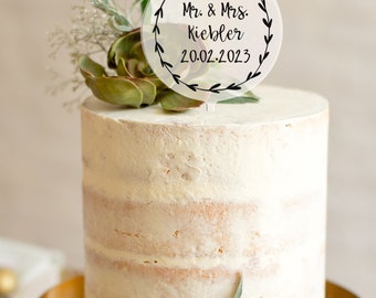 Torten topper Hochzeit hochzeitstorte mr. & Mrs. Personalisiert