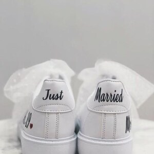 Schuh Folien Sticker personalisiert hochzeitsschuhe Turnschuh Plotter Bild 3