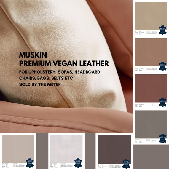 Muskin Premium Grainy Vegan Leather for Sofa Chair Upholstery Etsy