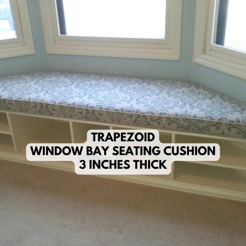 Custom Made 3 Thick Bay Window Cushion Trapezoid Shape Etsy