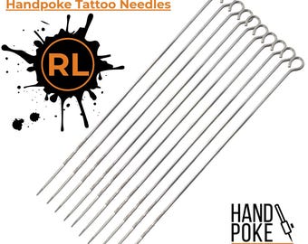 RL Tattoo Needles for Handpoke - Sterile Stick and Poke Liners - 1RL to 18RL - Round Liner Tattoo Needles - Disposable & Individually Packed