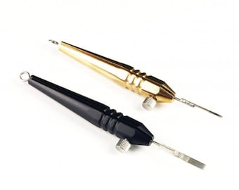 High Quality Aluminum Hand Poke Tool Brass Gold or Black