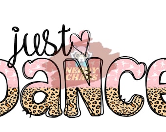 Just Heart Dance Digital Design, PNG, SVG, Sublimation Design, Digital Design Download