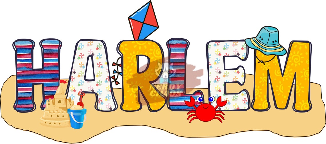 Beach Theme Name Personalized Digital Design PNG SVG Etsy