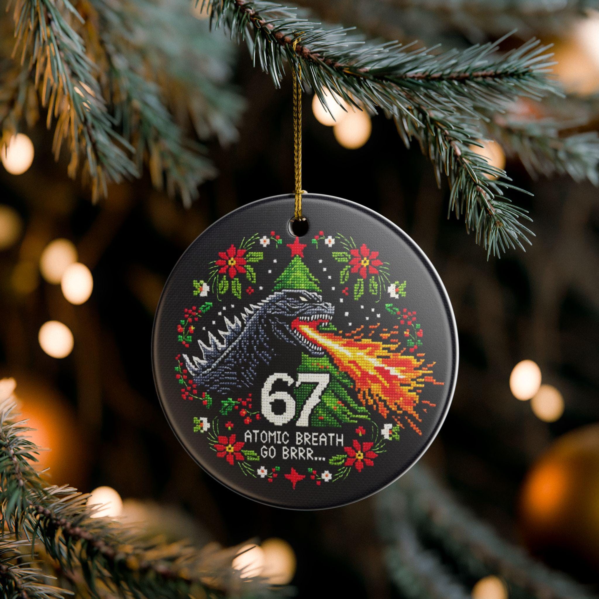 Godzilla christmas tree - Etsy 日本