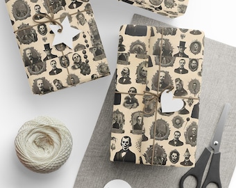Creepy Freak Show Wrapping Paper: Funny Halloween Gag Gift