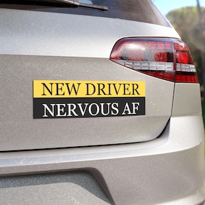 New Driver Car Magnet - Student Driver Bumper Sticker Magnet - Learners Permit - Learning to Drive, Car Magnets for Teens, Driving Student