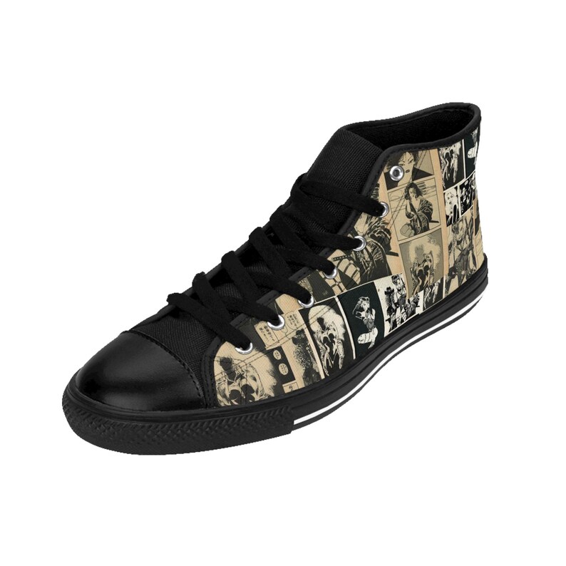Vintage Noir Comic Mädchen Schuhe Turnschuhe | Comic Art Grafik Bild 6