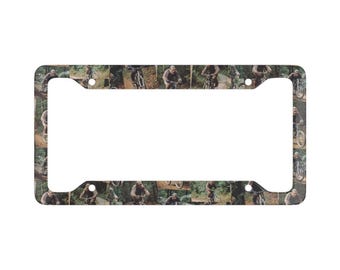 Vintage Big Foot mountainbike registreringsskyltram | Bästa mountainbikepresent till bil