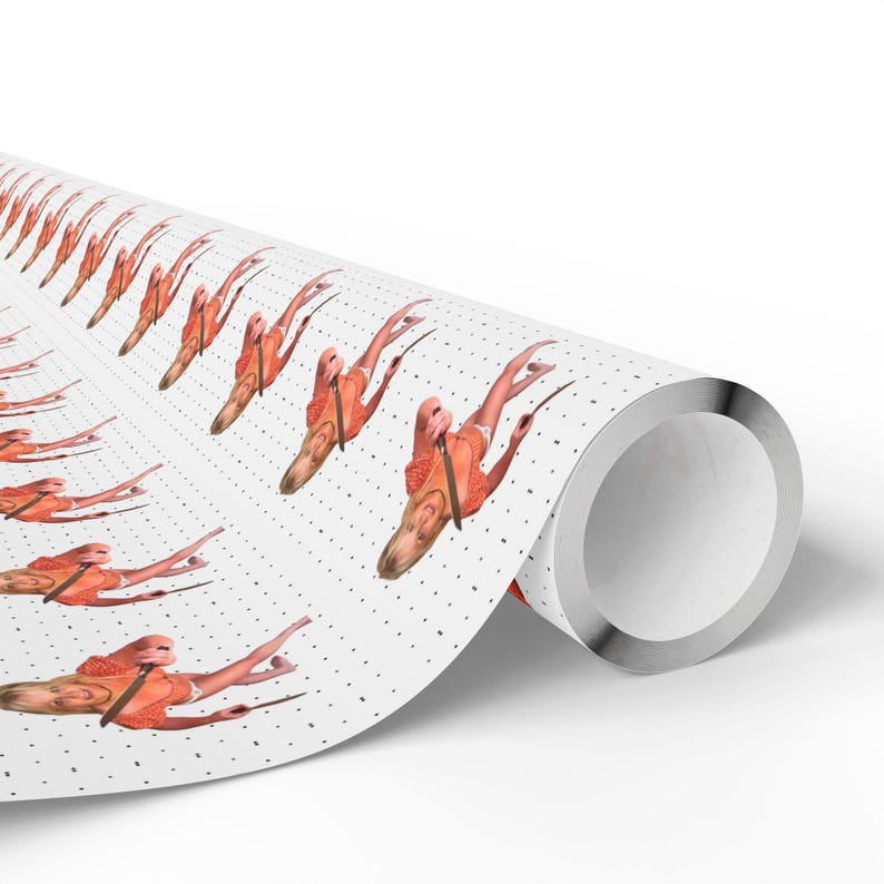 Fun Britney Knife Wrapping Paper, any occasion, Britney birthday wrapping paper, funny gift image 6
