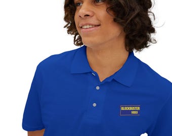 Retro 80s 90s Video Store Polo Shirt | Vintage Employee Uniform Halloween Costume