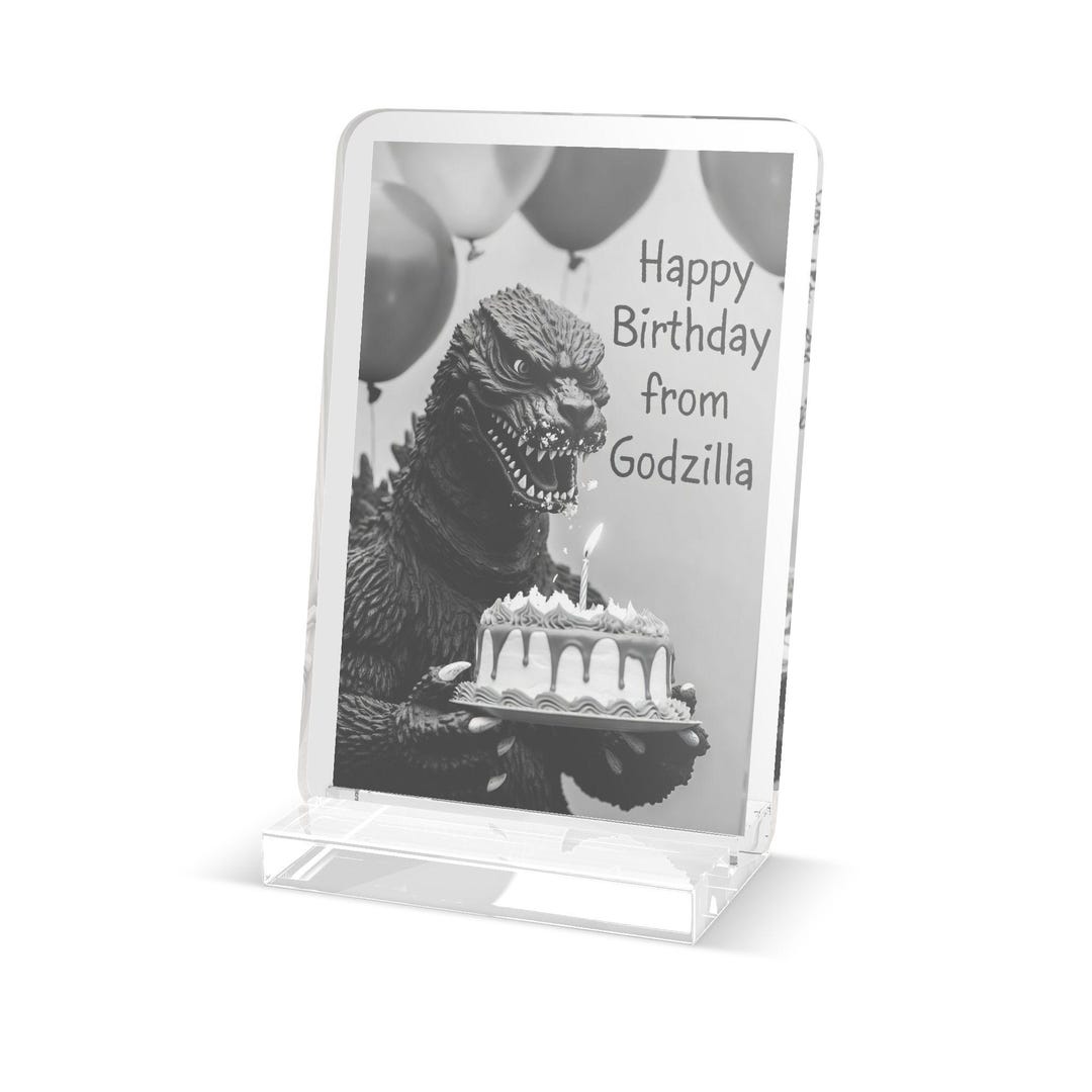 Godzilla Standee Godzilla Birthday Standee | Custom Cut Standee - Etsy