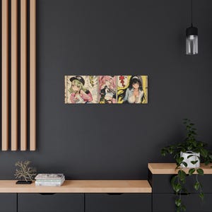 Retro Anime Girls Metal Sign | Vintage Manga Panel Wall Art image 8