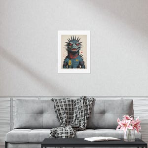 Poster, Street Art di Godzilla, Arte murale espressiva, Arte contemporanea, Decorazione murale unica, Stampa artistica di Godzilla, Arredamento per la casa