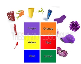 Tarjetas de combinación de colores Montessori-Digital