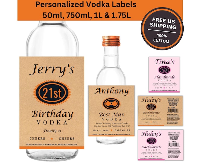 Custom Tito's Label - Etsy