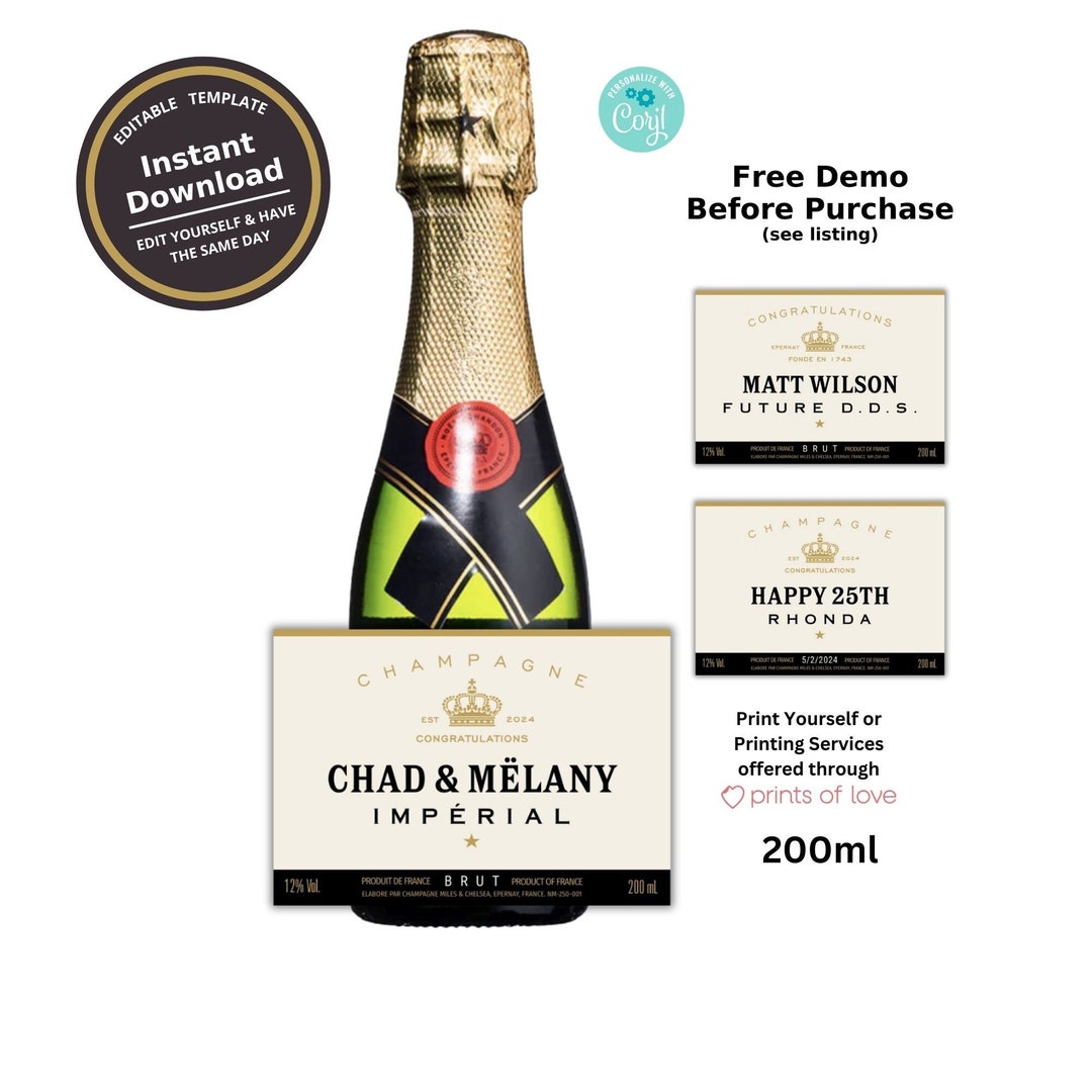 personalized-200ml-champagne-bottle-label-template-printable-any-occasion-birthday-anniversary-engagement-shower-instant-download-etsy for Champagne Bottle Labels Free Printable Personalized 200ml Champagne Bottle Label Template Printable | Any Occasion Birthday Anniversary Engagement Shower | Instant Download - Etsy for Champagne Bottle Labels Free Printable