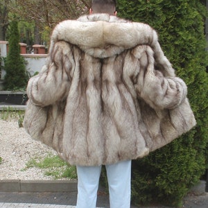 Printemps vente hommes 100% réel Ranch arctique fourrure de renard veste vêtements d'extérieur manteau mode 3XL/4XL image 7