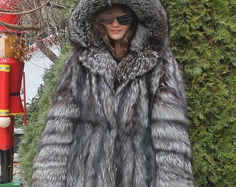 Last Pre-season SALE 100% Ranch American Silver Fox Fur