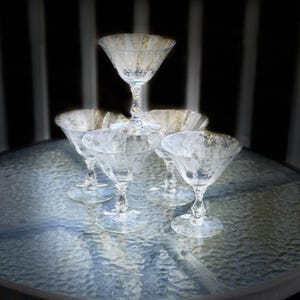 Cambridge Rose Point Glassware - Etsy