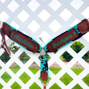 Custom Muletape Breast Collar with name