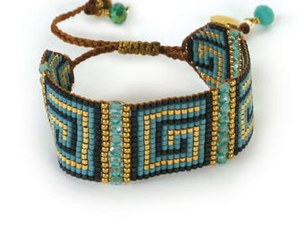 Rättvisemärkt handgjort av kvinnor i Columbia Pärlarmband Gåva med syfte