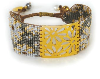 Rättvisemärkt hemgjort av kvinnor i Columbia Gåva med ett syfte Pärlarmband