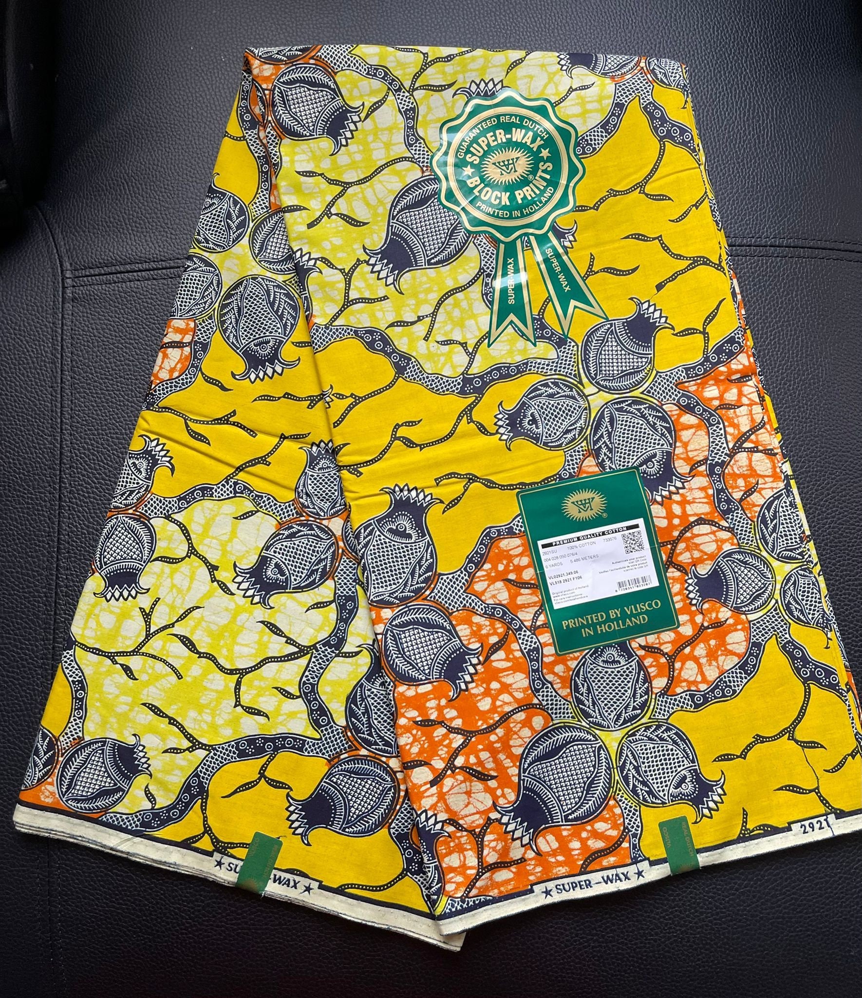 Superwax Known as Fabrics Onion / Super Dutch Wax 6 Yards Etsy