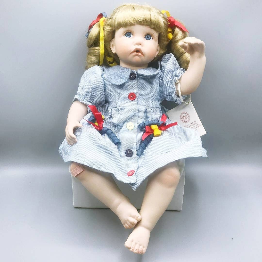 Vintage 1993 the Hamilton Collection Fine Porcelain Kayla Doll Etsy