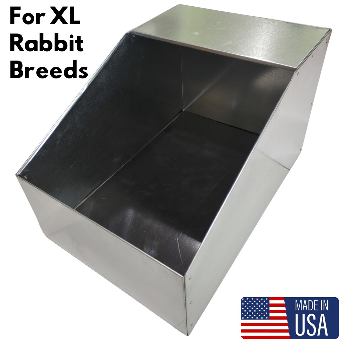Nesting Box For Rabbits XL Metal Rabbit Nesting Box: Chew-proof Kindling Box With Removable ...