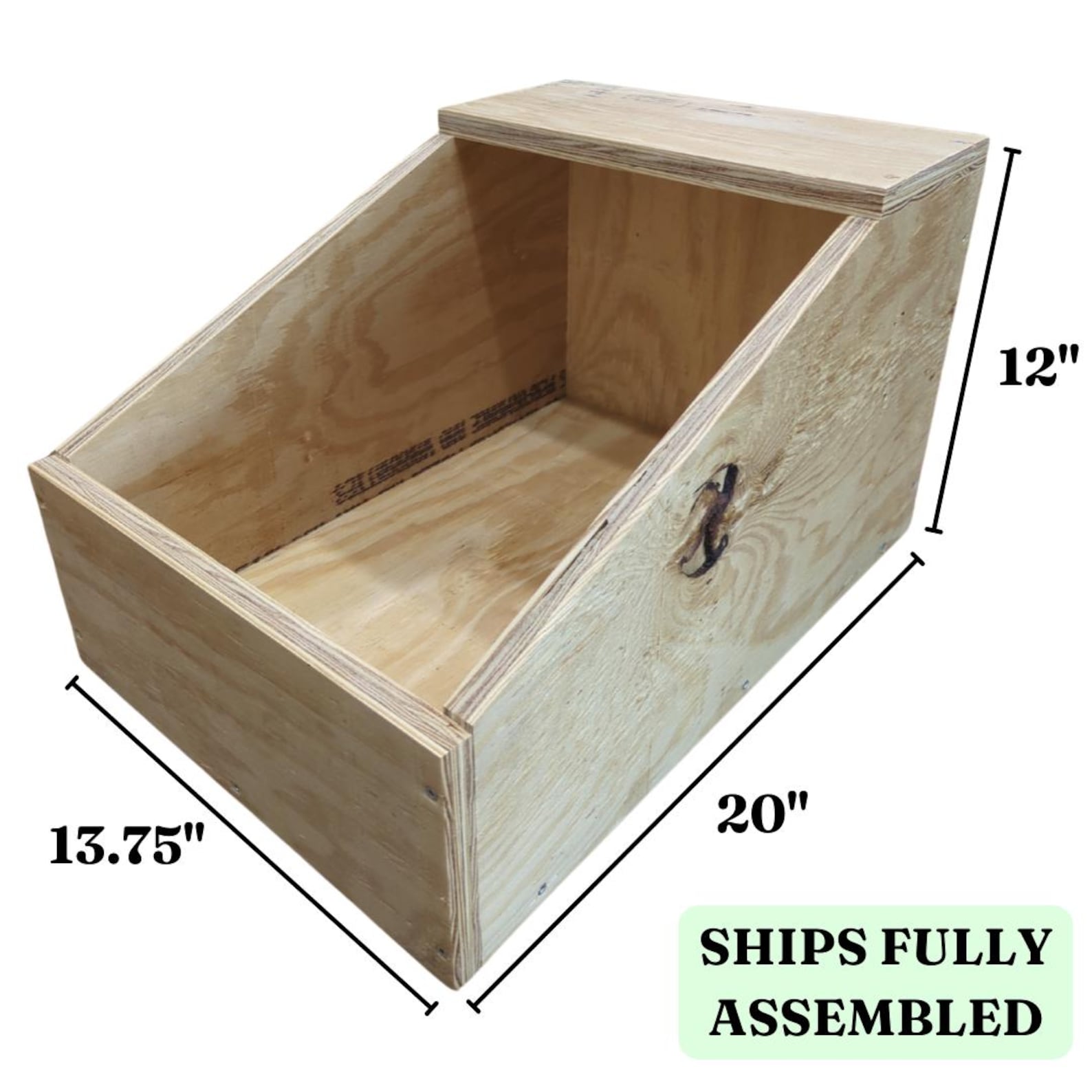 XL Wooden Rabbit Nest Box: Heavy-duty Kindling Box for Large Breeds - Etsy