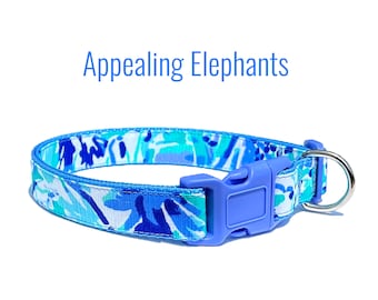 APPEALING ELEPHANTS Dog Collar