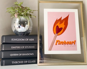 Fireheart | Throne of Glass Aelin Inspired Print 8.5x11