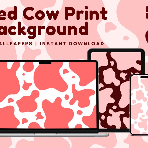 Cow Print Laptop Wallpaper - Etsy
