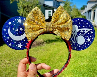 Sorcerer Mouse Resin Art ears with Bow