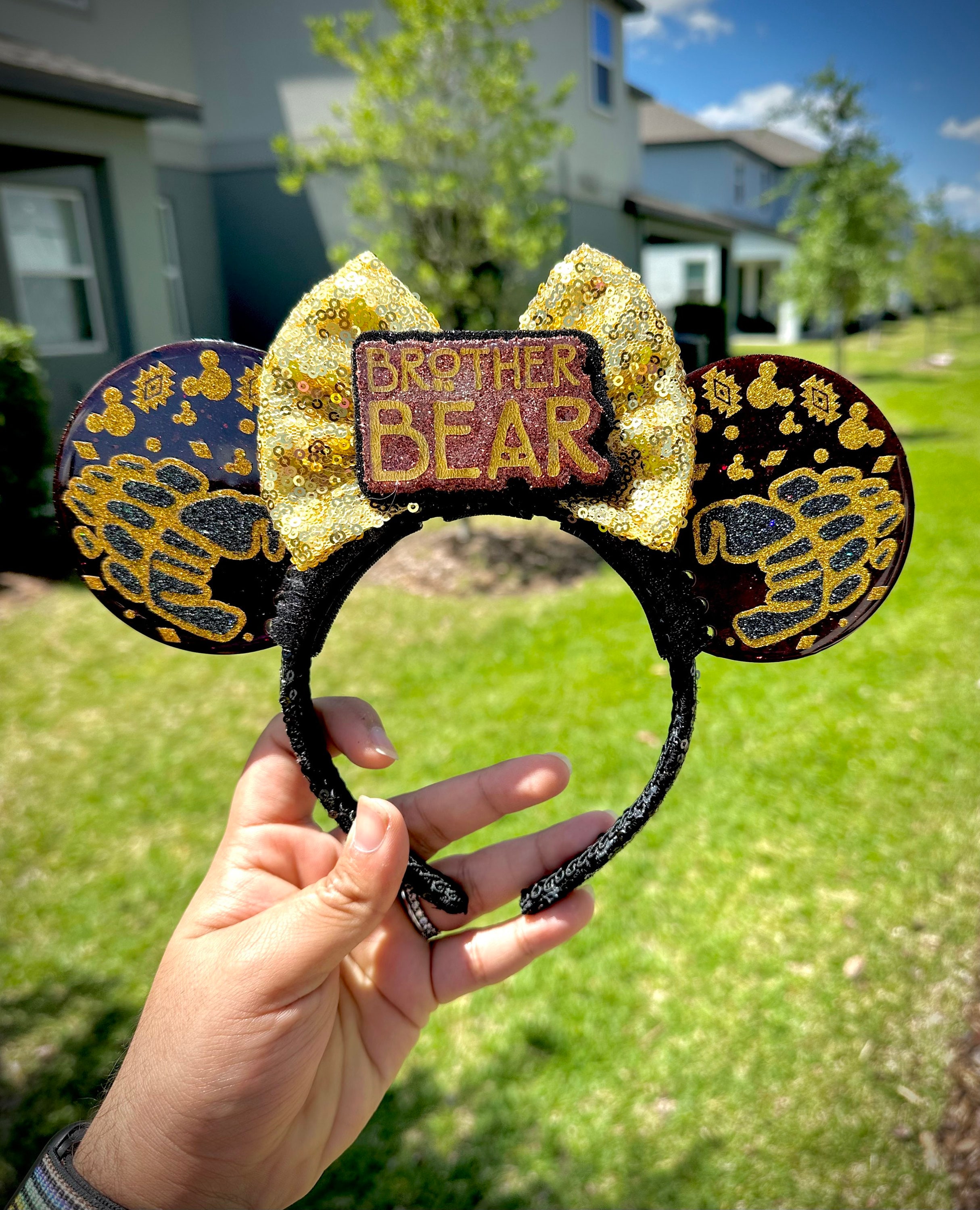 Brother Resin Art Ears / Mouse Ears Inspired. - Etsy display picture 1