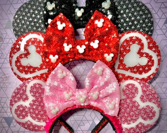 Glow in the Dark Mouse Glitter Ears Dancing Girl Bow Mouse  display picture 1
