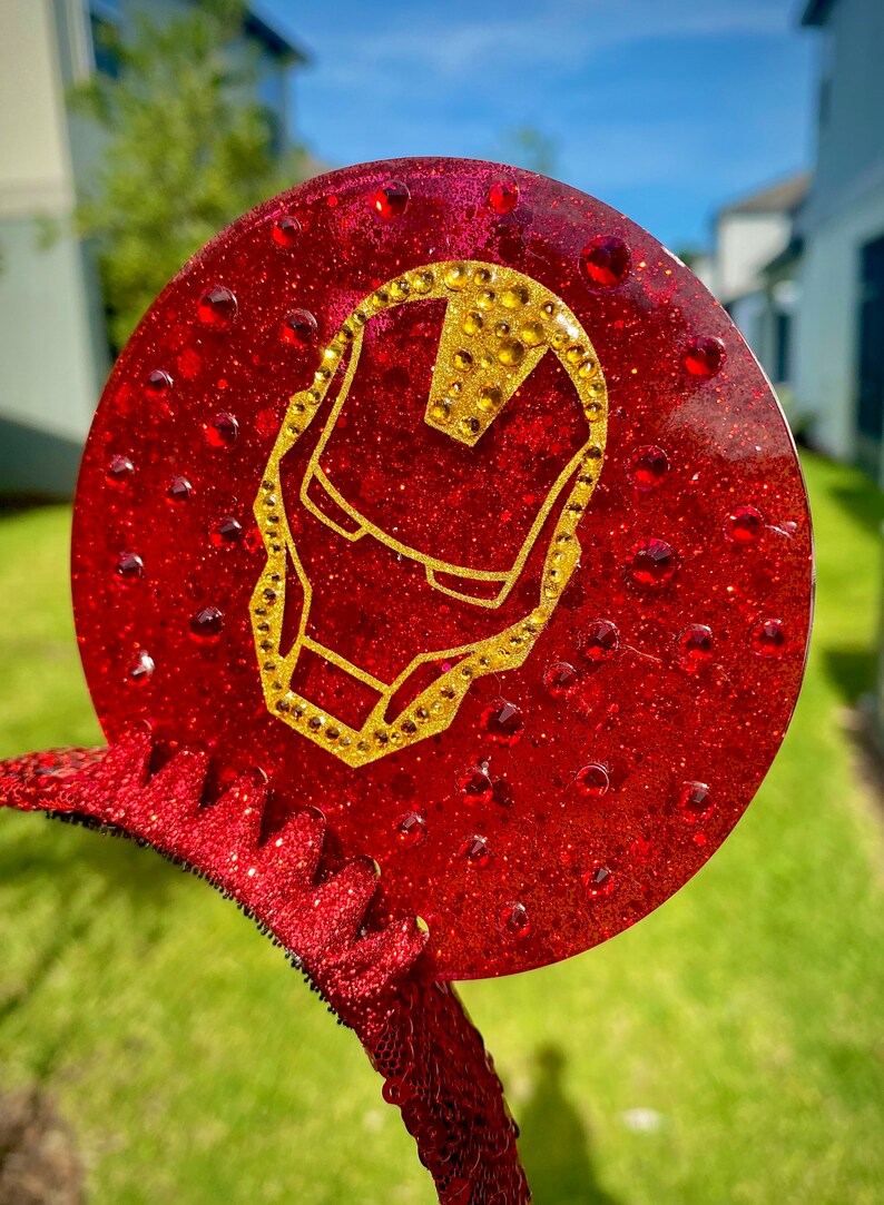 I am Iron Man Resin Art ears Marvel Avengers ears. image 2