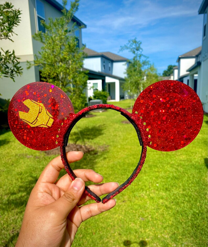 I am Iron Man Resin Art ears Marvel Avengers ears. image 4