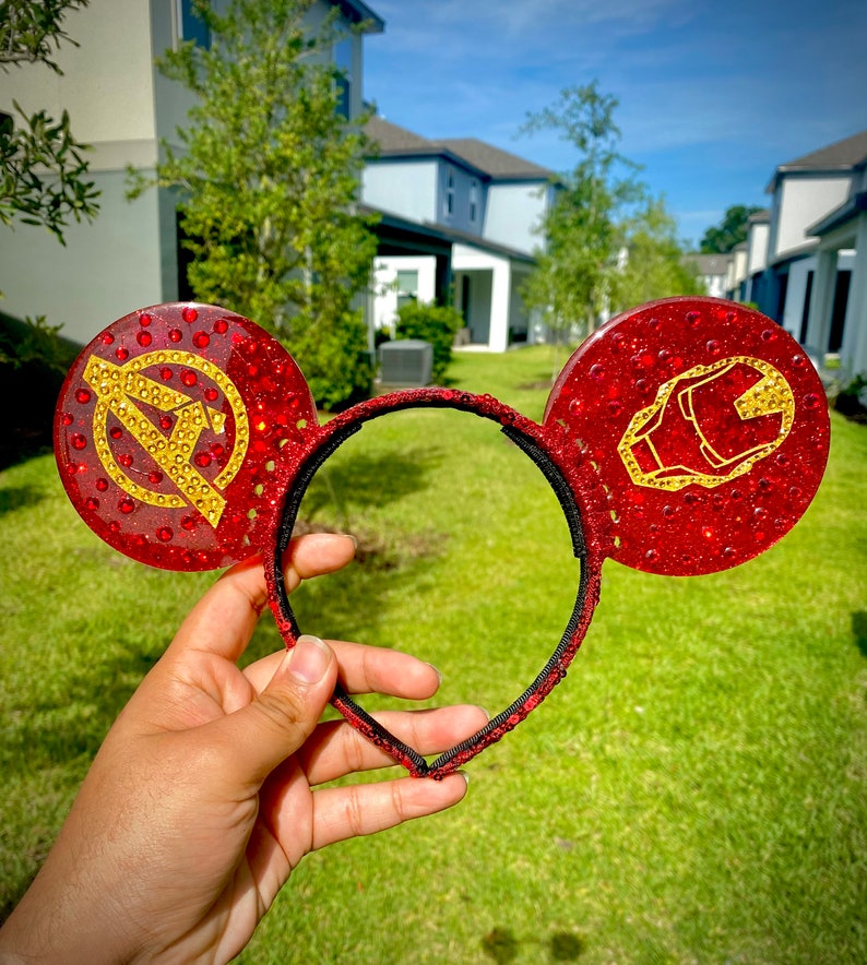 I am Iron Man Resin Art ears Marvel Avengers ears. image 1