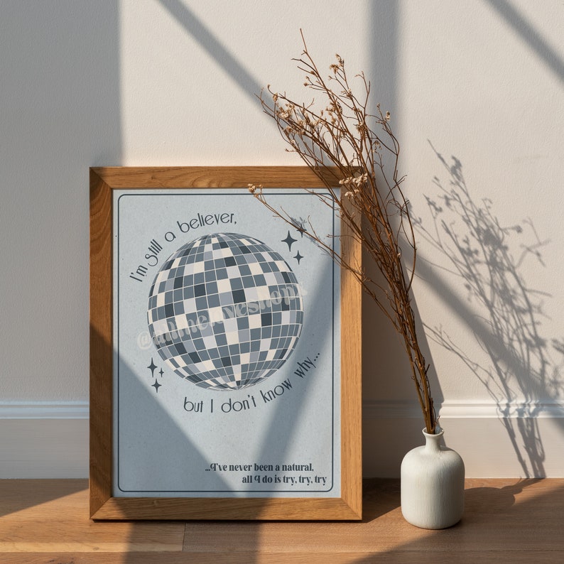 Póster de Taylor Swift Mirrorball Etsy España