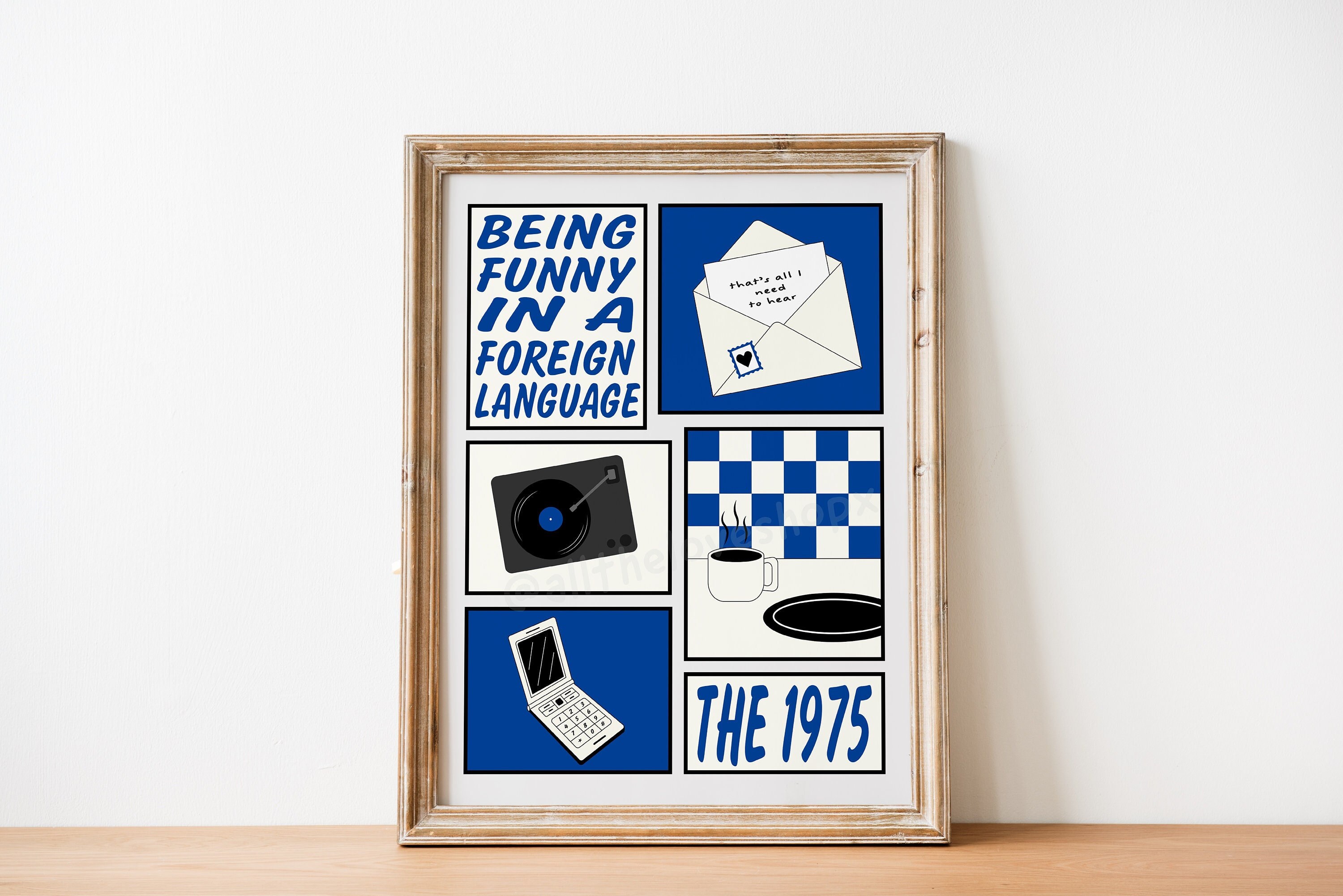 The 1975 All I Need to Hear Poster Being Funny in A Foreign - Etsy The 1975 All I Need to Hear Poster Being Funny in A Foreign - Etsy