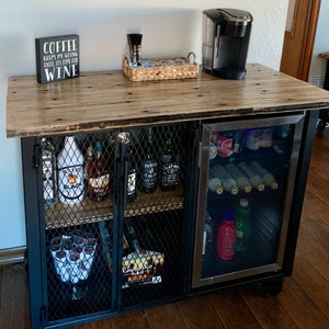 home mini bar with fridge