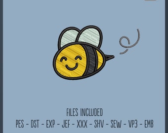 Happy Bee - Embroidery File