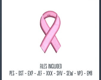Cancer Ribbon - Embroidery File, 4x4 Hoop, Gift, Hobby, Decorative, Awareness