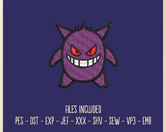 Gengar Ghost Type - Borduurbestand