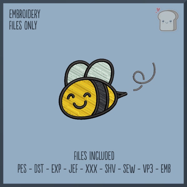 Happy Bee - Embroidery File