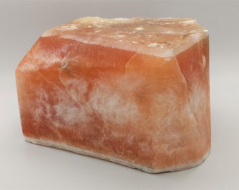 Alabaster Stone for carving, Translucent Orange with rasp