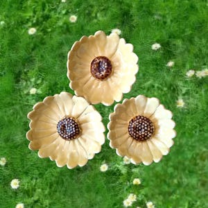 Insect waterer, flowers, garden decorations, decorative items Gr.Sonnenblume gelb