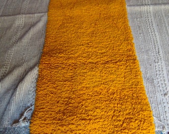 Mustard yellow rug runner long runner large yellow rug carpet handmade wool rug